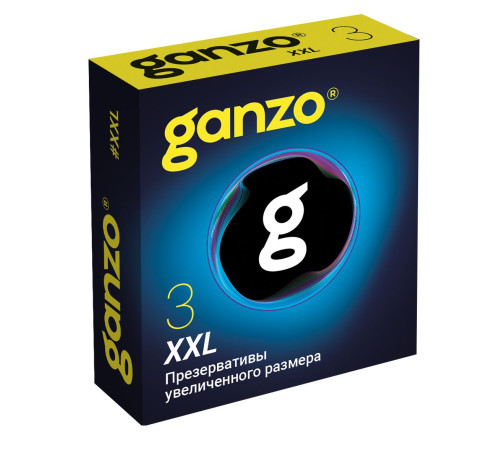 Презервативы увеличенного размера Ganzo XXL - 3 шт.