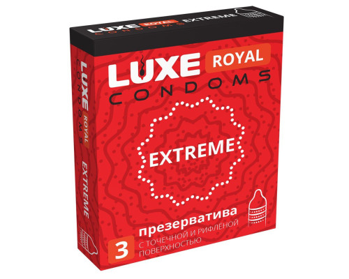 Заказать Текстурированные презервативы LUXE Royal Extreme - 3 шт. Заказать Текстурированные презервативы LUXE Royal Extreme - 3 шт.