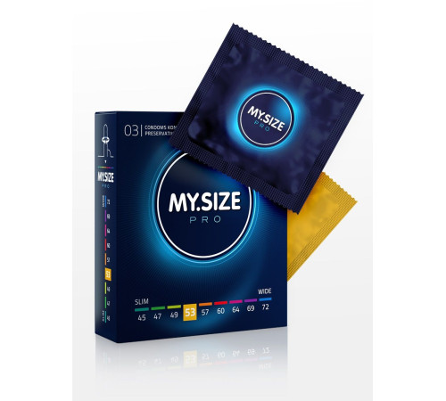 Презервативы MY.SIZE размер 53 - 3 шт.