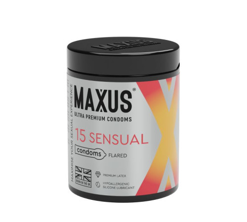 Анатомические презервативы MAXUS Sensual - 15 шт.