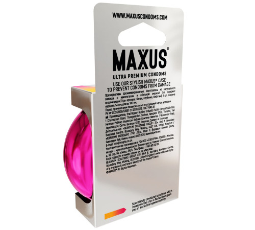 Ароматизированные презервативы Maxus Exotic Mix - 3 шт.