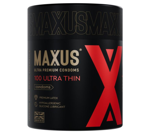 Ультратонкие презервативы в кейсе MAXUS So Much Sex - 100 шт.