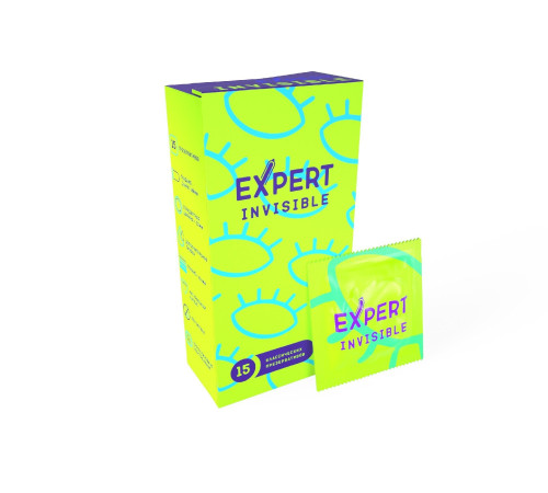 Ультратонкие презервативы Expert Invisible - 15 шт.