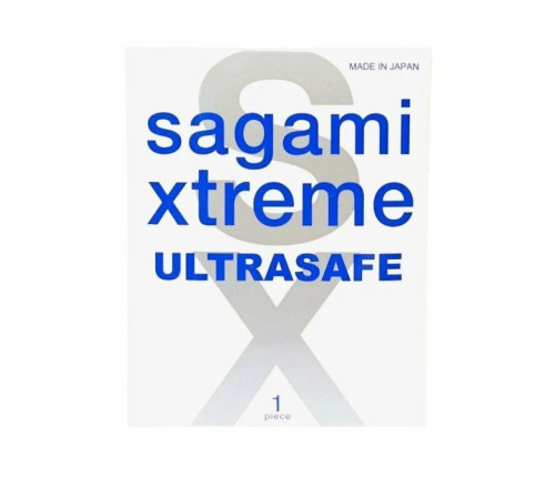 Презерватив Sagami Xtreme Ultrasafe с двойным количеством смазки - 1 шт.