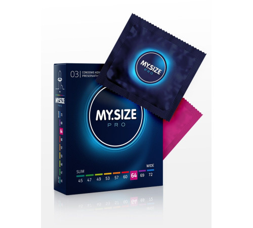 Презервативы MY.SIZE размер 64 - 3 шт.