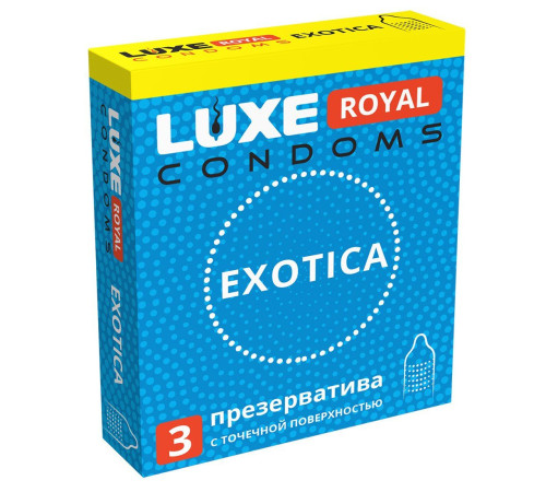 Текстурированные презервативы LUXE Royal Exotica - 3 шт.