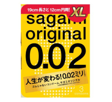 Презервативы увеличенного размера Sagami Original 0.02 XL-size - 3 шт.