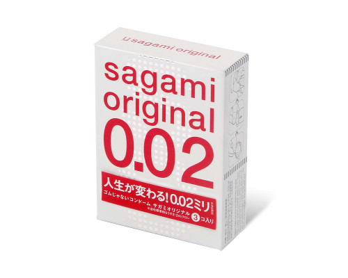 Заказать Ультратонкие презервативы Sagami Original 0.02 - 3 шт.