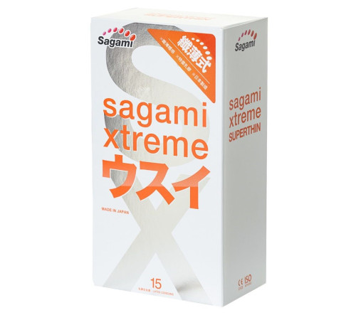 Ультратонкие презервативы Sagami Xtreme Superthin - 15 шт.