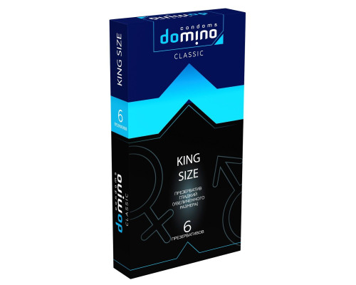 Заказать Презервативы увеличенного размера DOMINO Classic King size - 6 шт. Заказать Презервативы увеличенного размера DOMINO Classic King size - 6 шт.