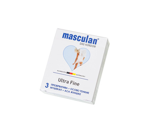 Особо тонкие презервативы Masculan Ultra Fine - 3 шт.
