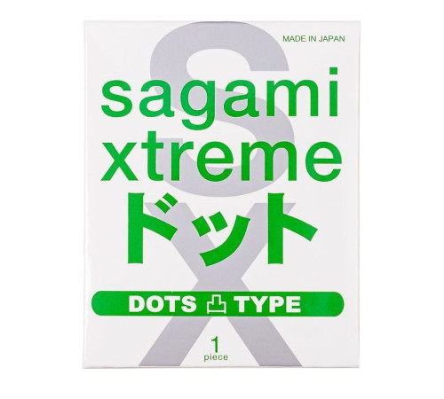 Презерватив Sagami Xtreme Type-E с точками - 1 шт. Презерватив Sagami Xtreme Type-E с точками - 1 шт.