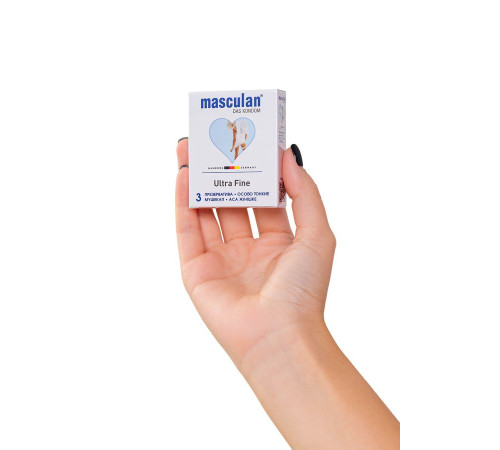 Особо тонкие презервативы Masculan Ultra Fine - 3 шт.