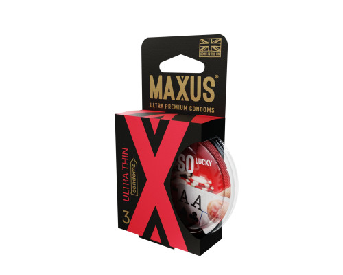 Заказать Ультратонкие презервативы MAXUS AIR Ultra Thin - 3 шт.