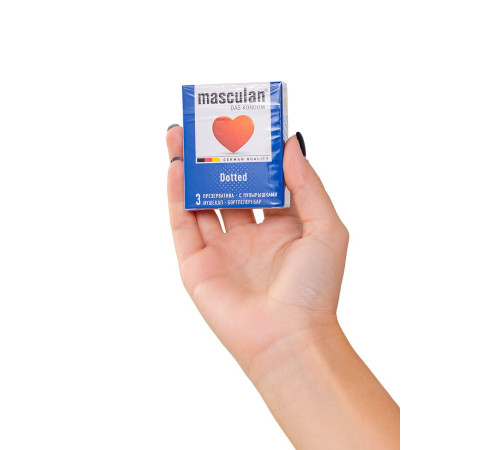 Презервативы с пупырышками Masculan Dotted - 3 шт.