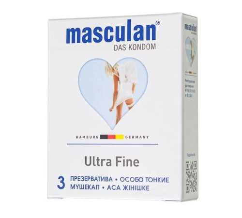 Особо тонкие презервативы Masculan Ultra Fine - 3 шт.