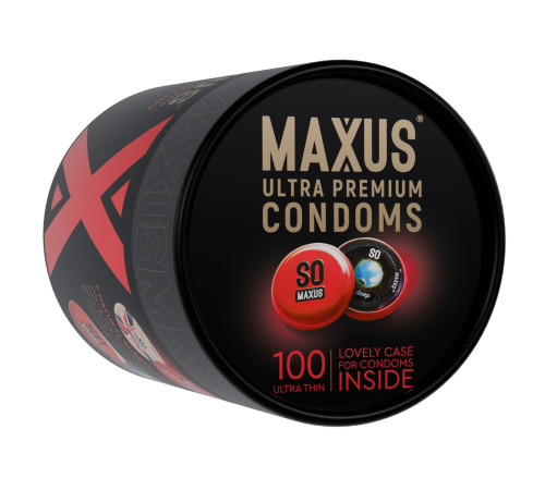 Ультратонкие презервативы в кейсе MAXUS So Much Sex - 100 шт.