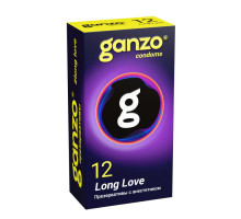 Презервативы с анестетиком для продления удовольствия Ganzo Long Love - 12 шт.