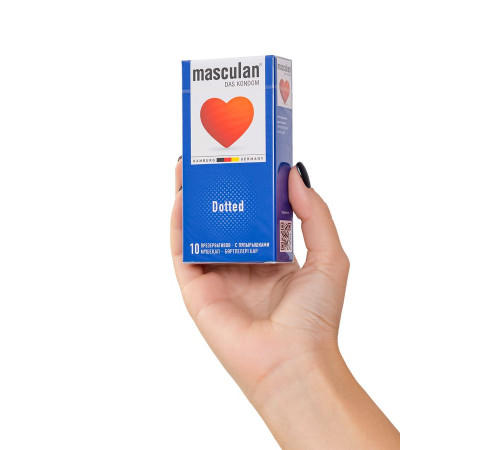 Презервативы с пупырышками Masculan Dotted - 10 шт.