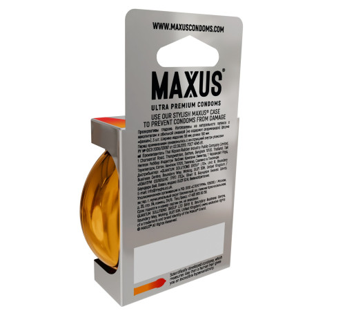 Презервативы анатомической формы Maxus Sensual - 3 шт.