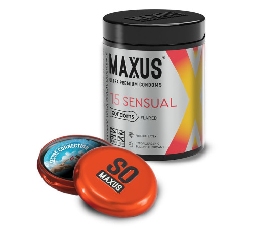 Анатомические презервативы MAXUS Sensual - 15 шт.