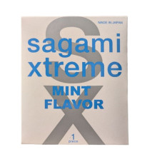 Презерватив Sagami Xtreme Mint с ароматом мяты - 1 шт.