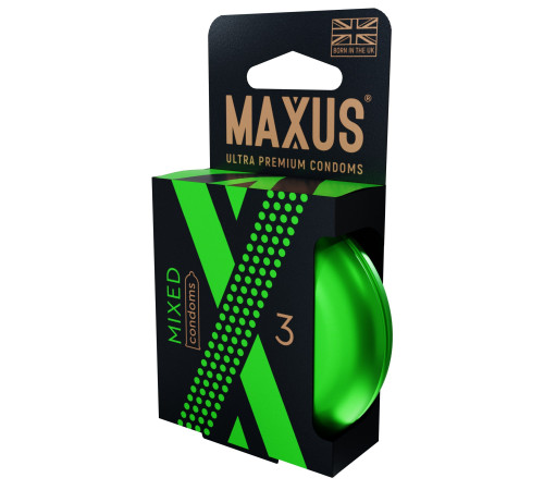 Презервативы в железном кейсе MAXUS Mixed - 3 шт. Презервативы в железном кейсе MAXUS Mixed - 3 шт.