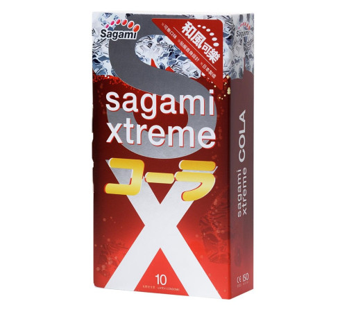 Ароматизированные презервативы Sagami Xtreme Cola - 10 шт. Ароматизированные презервативы Sagami Xtreme Cola - 10 шт.