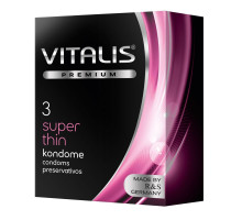 Ультратонкие презервативы VITALIS PREMIUM super thin - 3 шт.