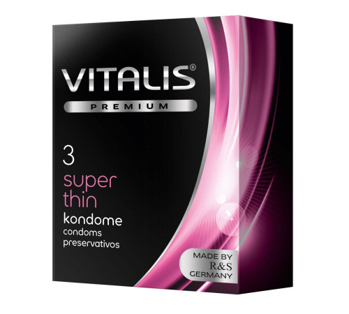 Ультратонкие презервативы VITALIS PREMIUM super thin - 3 шт.