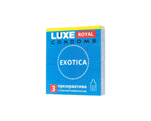 Заказать Текстурированные презервативы LUXE Royal Exotica - 3 шт. Заказать Текстурированные презервативы LUXE Royal Exotica - 3 шт.