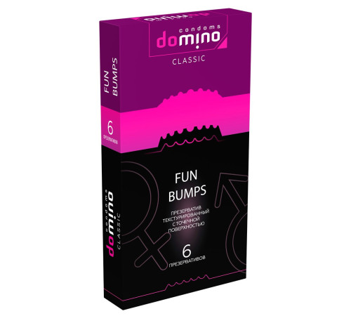 Текстурированные презервативы DOMINO Classic Fun Bumps - 6 шт.
