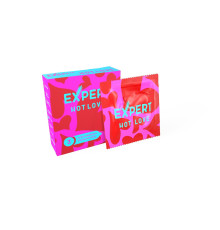 Презервативы с разогревающим эффектом Expert Hot Love - 3 шт.