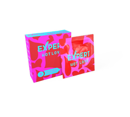 Презервативы с разогревающим эффектом Expert Hot Love - 3 шт.