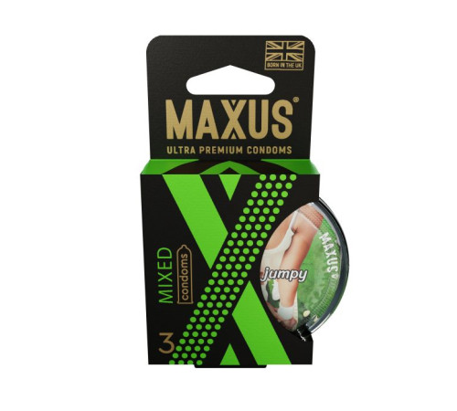 Презервативы в пластиковом кейсе MAXUS AIR Mixed - 3 шт.
