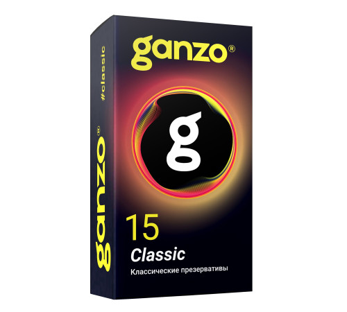 Классические презервативы с обильной смазкой Ganzo Classic - 15 шт. Классические презервативы с обильной смазкой Ganzo Classic - 15 шт.