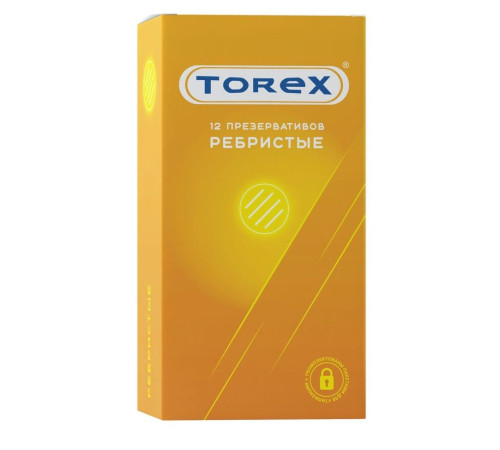 Текстурированные презервативы Torex  Ребристые  - 12 шт.