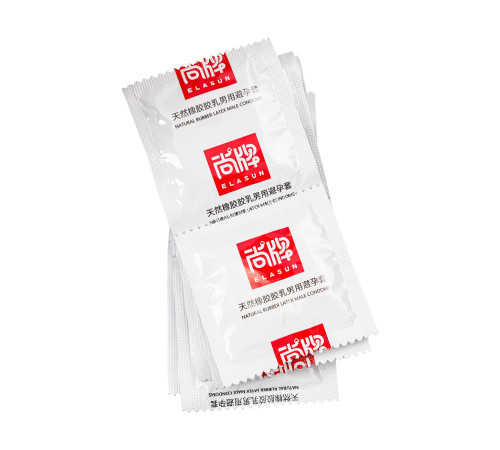 Презервативы с точками и ребрами Elasun Ribbed and Dotted - 10 шт.