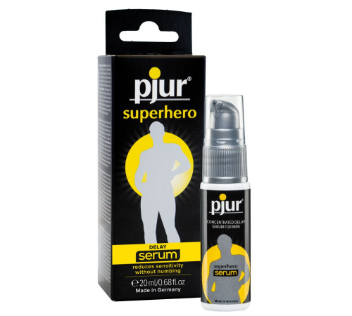 Сыворотка-пролонгатор pjur SUPERHERO Delay Serum - 20 мл. Сыворотка-пролонгатор pjur SUPERHERO Delay Serum - 20 мл.