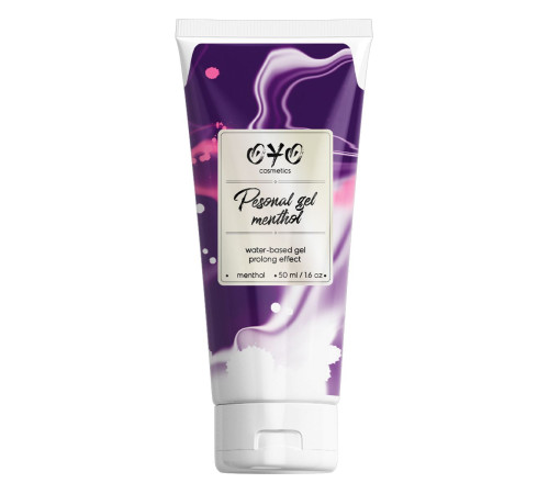 Интимная смазка на водной основе с пролонгирующим эффектом OYO Personal Gel Menthol - 50 мл. Интимная смазка на водной основе с пролонгирующим эффектом OYO Personal Gel Menthol - 50 мл.