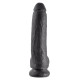 Чёрный фаллоимитатор 9 Cock with Balls - 22,9 см.