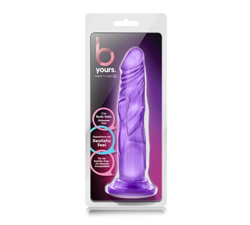 Фиолетовый фаллоимитатор Sweet n Hard 5 - 19 см.