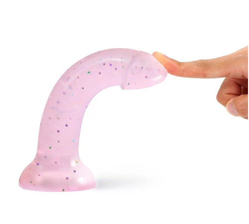 Фаллоимитатор из жидкого силикона Dildolls Starlight - 17,6 см.