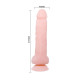 Заказать Телесный фаллоимитатор на присоске Super Dildo - 21,5 см.