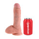 Заказать Телесный фаллоимитатор 8 Cock with Balls - 21,3 см.