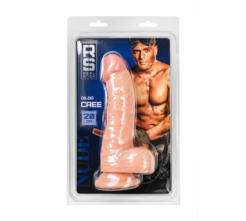 Телесный фаллоимитатор Cree - 20 см.