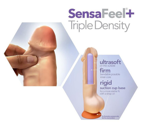 Телесный фаллоимитатор-реалистик 7 Inch Posable Dildo - 19 см.