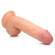 Заказать Телесный фаллоимитатор на присоске 8.25 Dildo with Balls - 22,8 см.