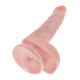 Заказать Телесный фаллоимитатор с мошонкой и присоской 6  Cock with Balls - 17,8 см.
