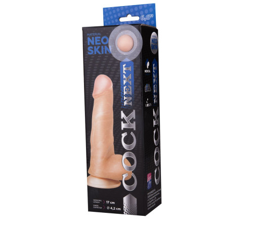 Фаллоимитатор COCK NEXT 6  с подошвой-присоской - 18,5 см.